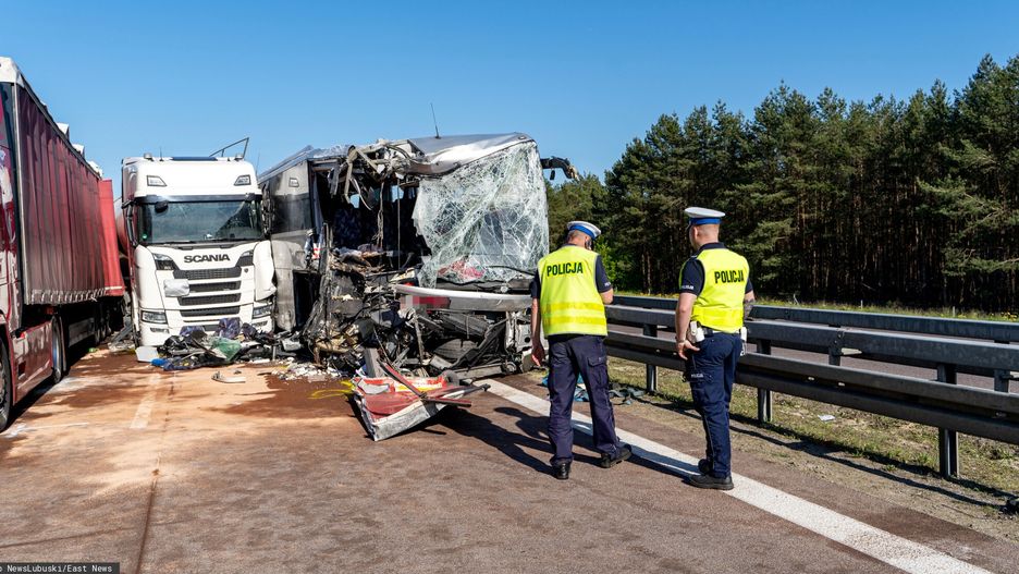 Wypadek polskiego autokaru na A12 w Niemczech