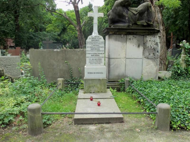 Grób Izabelli Barcińskiej, siostry Fryderyka Chopina