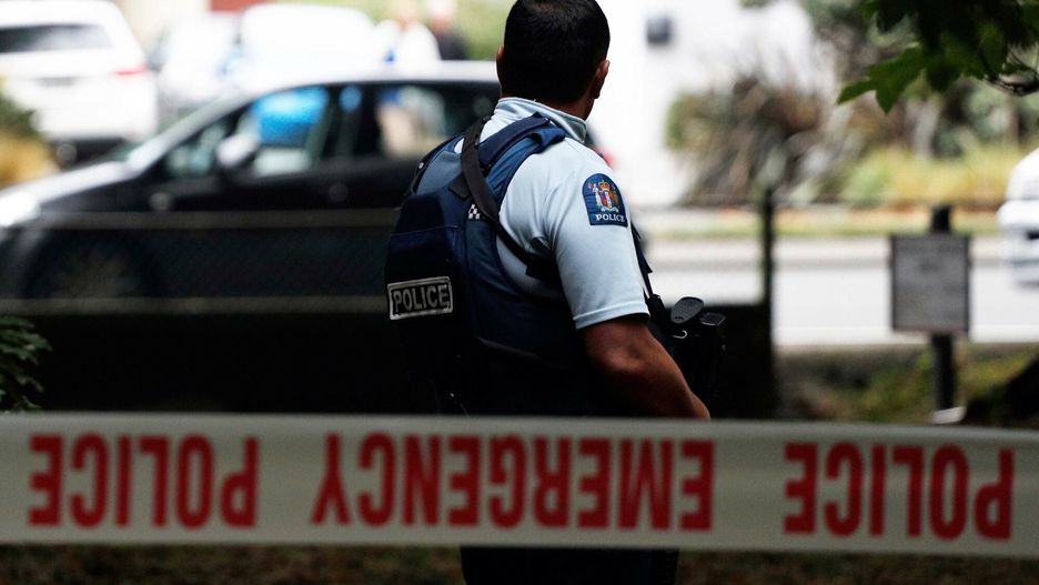 Temporary
A police officer secures the area in front of the Masjid al Noor mosque after a shooting incident in Christchurch on March 15, 2019. - Attacks on two Christchurch mosques left at least 49 dead on March 15, with one gunman -- identified as an Australian extremist -- apparently livestreaming the assault that triggered the lockdown of the New Zealand city. (Photo by Tessa BURROWS / AFP)
TESSA BURROWS