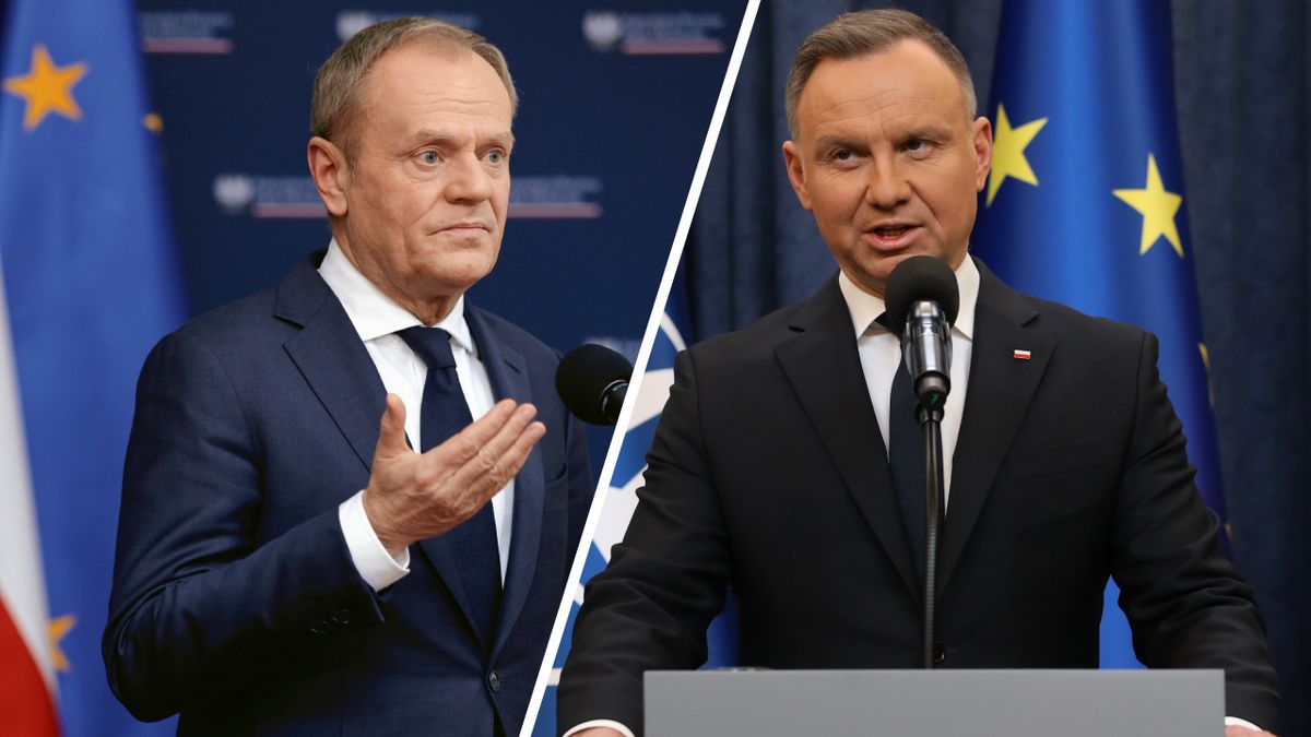 Donald Tusk i Andrzej Duda