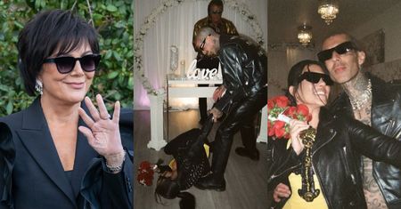 Kris Jenner ciepło o ślubie Kourtney Kardashian i Travisa Barkera w Las Vegas: "Była PIJANA JAK ŚWINIA. Leżała na podłodze i wymiotowała"