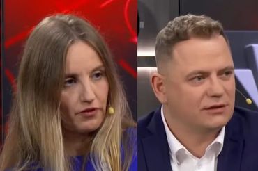 Olga Malinkiewicz i szef Columbus Energy Dawid Zieliński