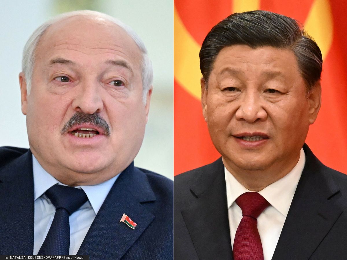 Aleksandr Łukaszenko i Xi Jinping