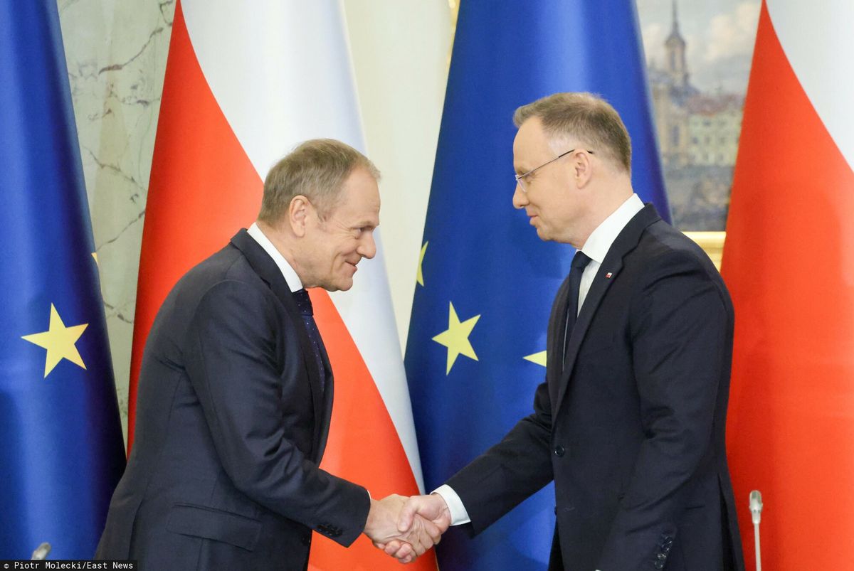 Donald Tusk i Andrzej Duda