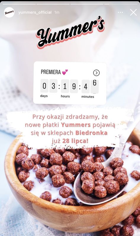 Nowy smak płatków Yummers'