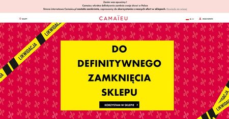 Warszawa. Sieć Camaïeu znika z Polski. W sklepach trwają wyprzedaże