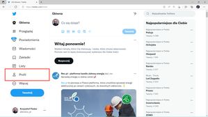 Twitter: wchodzimy do ustawienia Profil