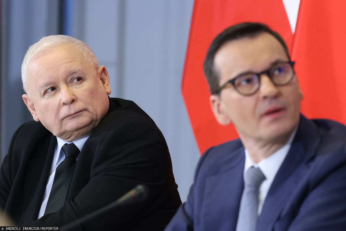 Jarosław Kaczyński i Mateusz Morawiecki