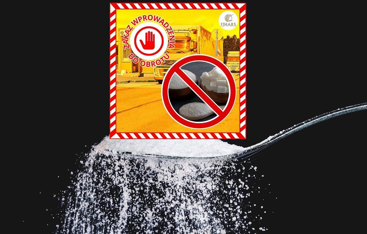 240 ton cukru z Ukrainy nie trafi do obiegu w Polsce