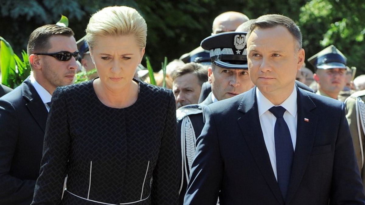 Prezydent Andrzej Duda i jego żona Agata Kornhauser-Duda. 