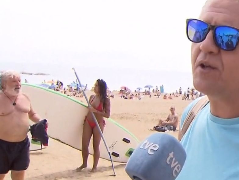 Nagranie z plaży w Barcelonie obiegło media. Wszystko się nagrało