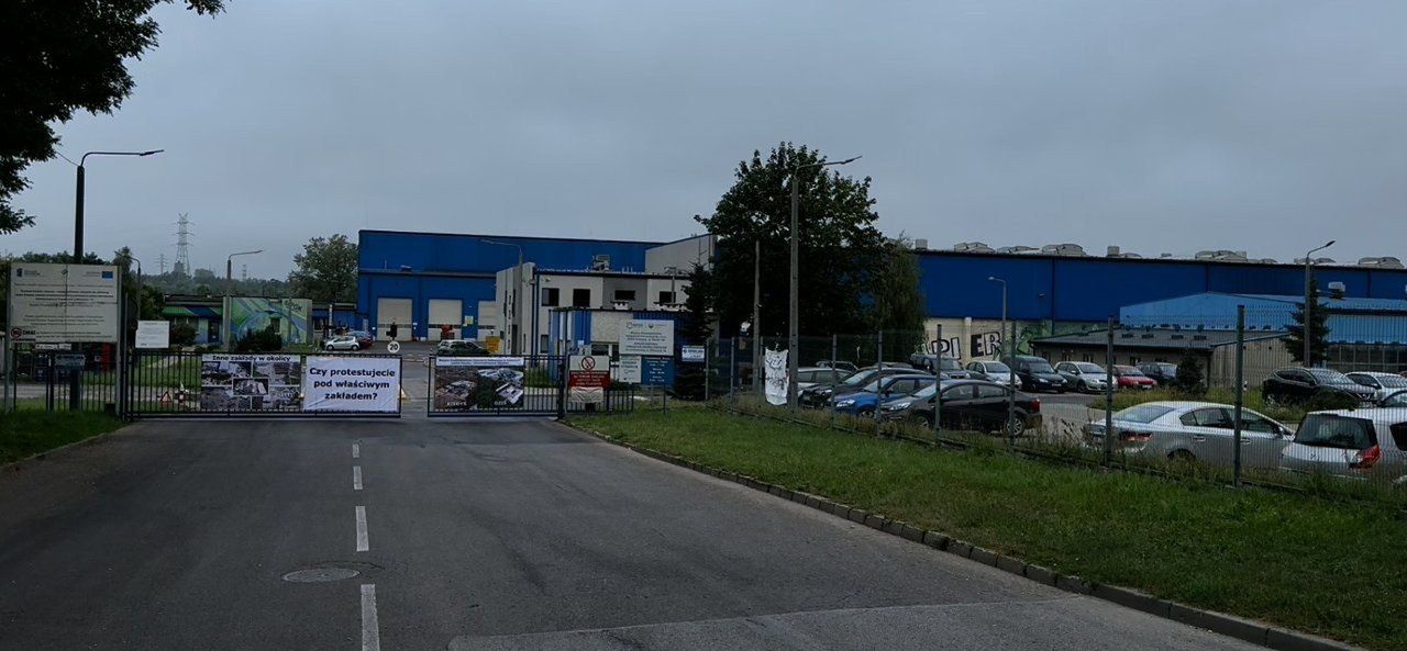 Strajk pod zakładem Zakładem Odzysku i Unieszkodliwiania Odpadów