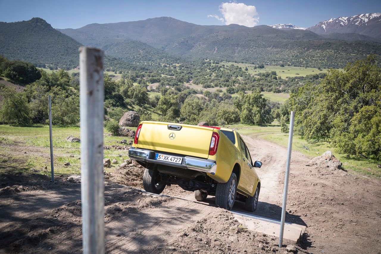 Mercedes-Benz Klasy X w Chile - próba terenowa