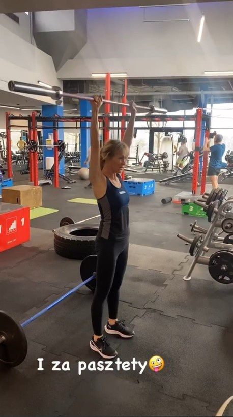 Beata Ścibakówna na siłowni
