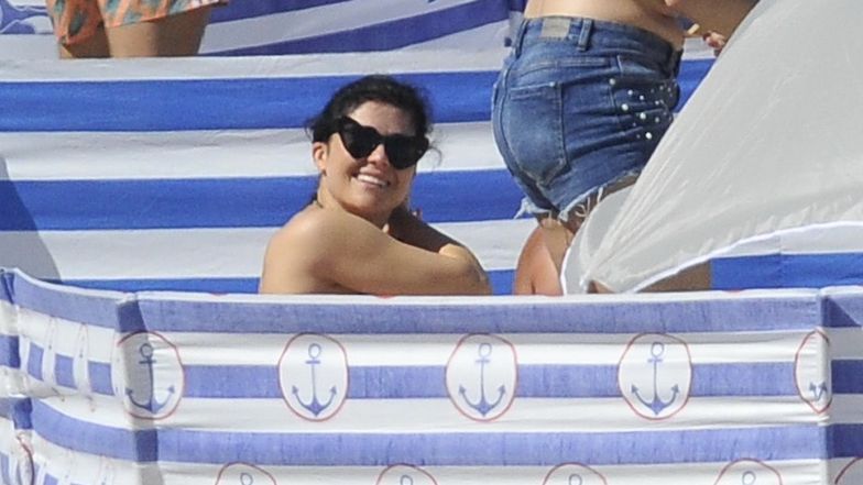 Kasia Cichopek na plaży