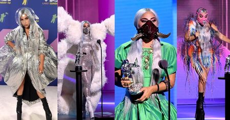 MTV Video Music Awards: Kreatywna Lady Gaga zaprezentowała aż DZIEWIĘĆ stylizacji. W której wyglądała najlepiej? (ZDJĘCIA)