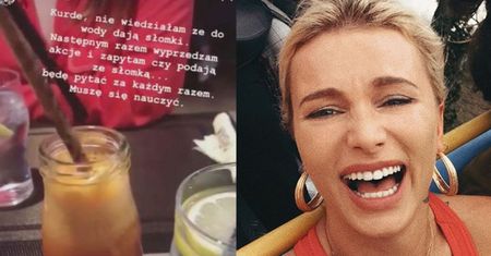 Maffashion "walczy z plastikiem" pijąc z... plastikowej słomki. "Muszę się nauczyć"