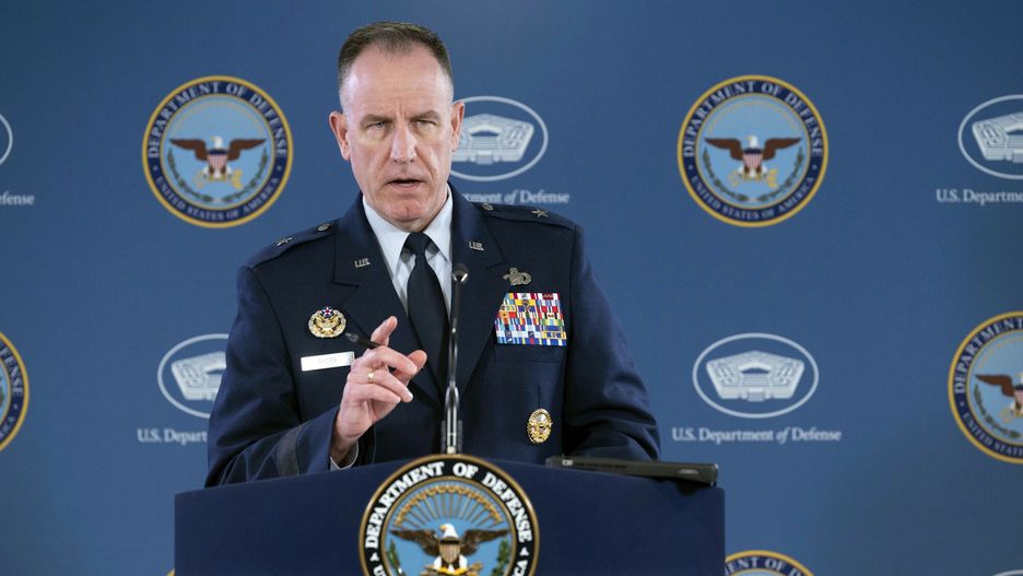 Temporary
Pentagon spokesman Air Force Brig. Gen. Pat Ryder speaks at a press briefing at the Pentagon on Thursday, March 2, 2023, in Washington. (AP Photo/Kevin Wolf)
Kevin Wolf