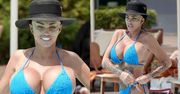 Katie Price wypoczywa po szóstym liftingu twarzy, eksponując sylwetkę w skąpym bikini (ZDJĘCIA)