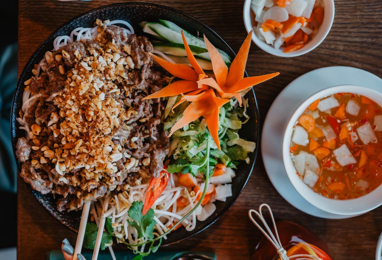 Bun bo nam bo: A Vietnamese dish mastering the delightful mix of dinner and salad