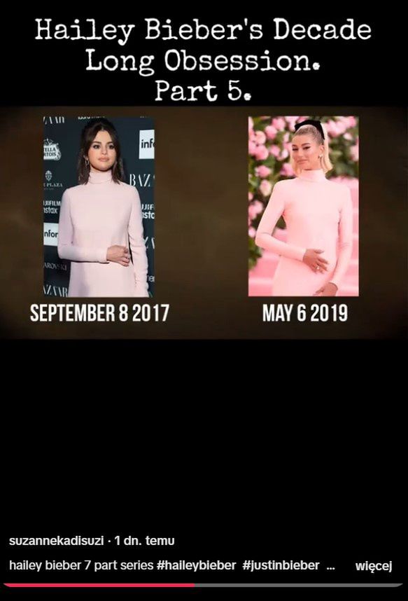Hailey Bieber jest posądzana o naśladowanie Seleny Gomez