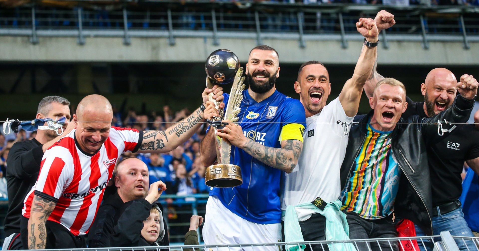 LECH POZNAN - ZAGLEBIE LUBIN , MISTRZOSTWO POLSKI , MISTRZ POLSKI