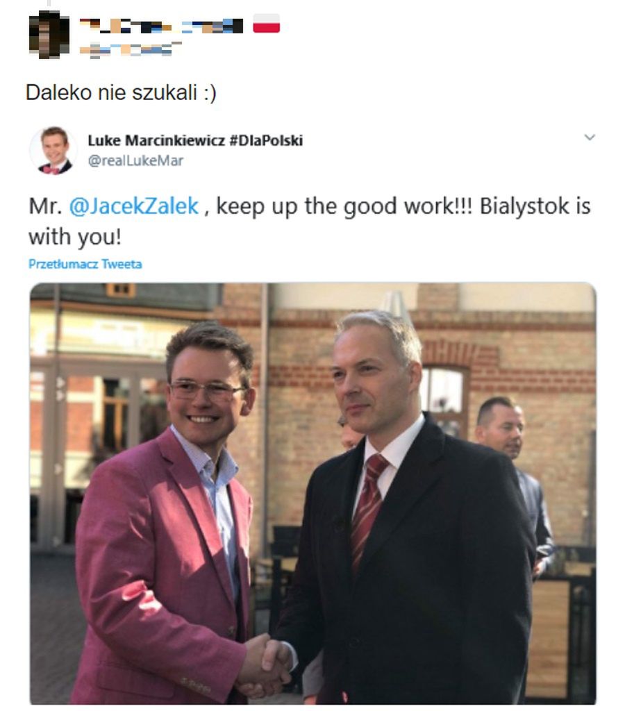 Fałszywy Amerykanin podpuszcza Trzaskowskiego