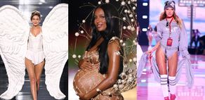 "Aniołki" i nie tylko maszerują po wybiegu podczas show Victoria's Secret: Gigi Hadid, ciężarna Jasmine Tookes i córka Kate Moss