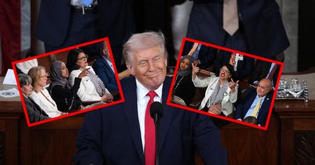 Trwało orędzie Trumpa. Nagle rozległy się krzyki. "Zabiłeś Amerykanów!"