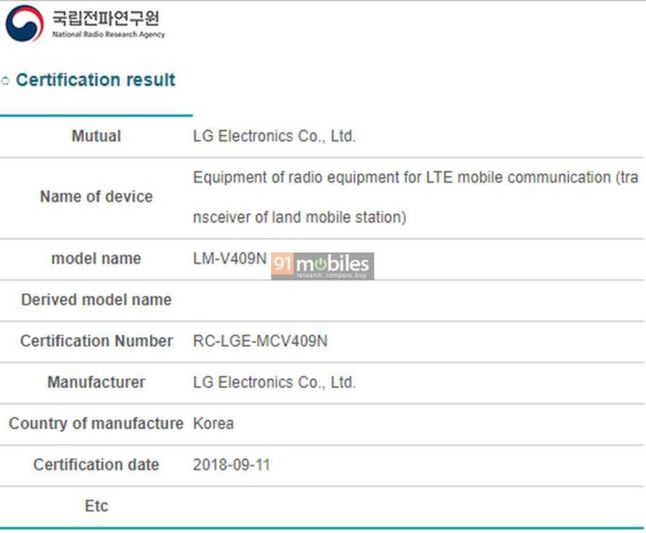 LG V40 w bazie koreańskiego NRR