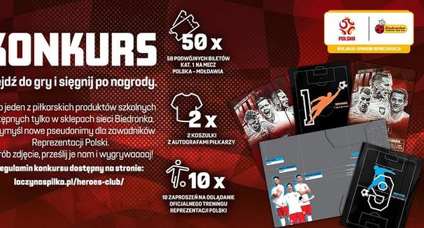 W Biedronce do wygrania bilety na mecz reprezentacji Polski w piłce nożnej
