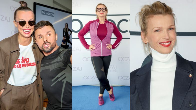 Znane twarze pozują na premierze linii ubrań treningowych Qczaja