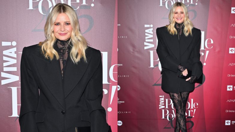 Małgorzata Kożuchowska posyła uśmiechy na gali rozdania nagród