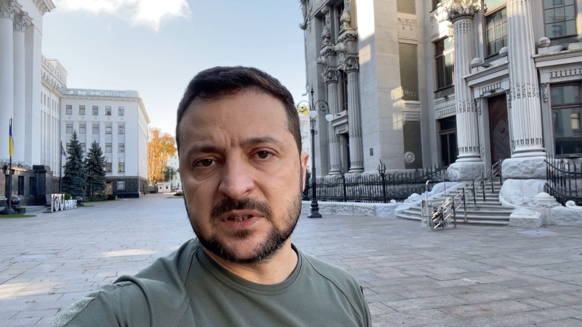 Na zdjęciu Wołodymyr Zełenski