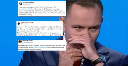 Nawrocki zażył "snusa". Fala komentarzy. "Nic mnie już nie zdziwi"
