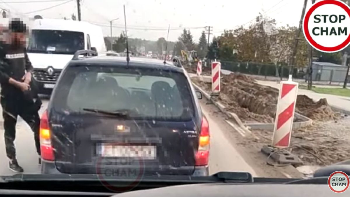 Kierowca opla nie dawał za wygraną