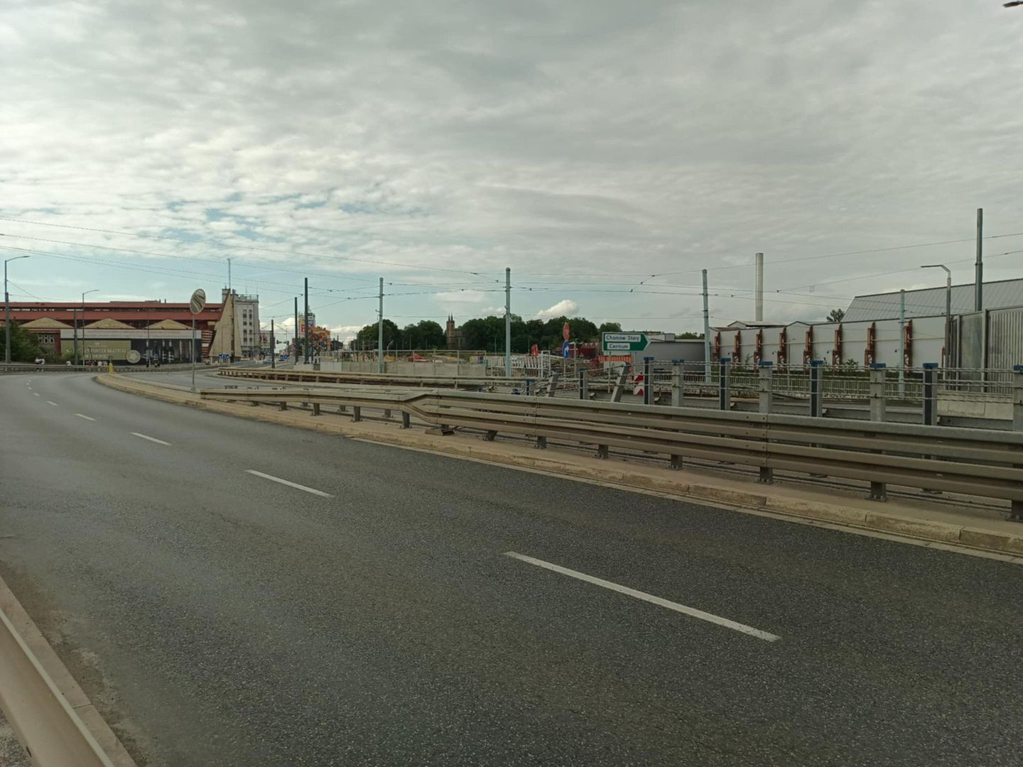 Chorzowska estakada zamknięta