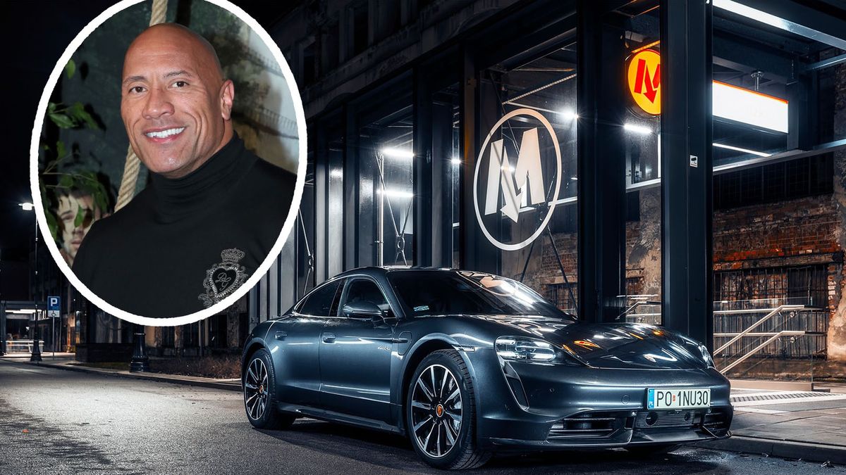 Nowe elektryczne porsche okazało się za ciasne dla amerykańskiego aktora