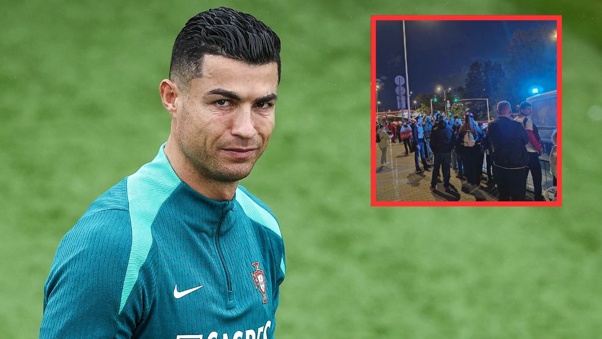 Polscy kibice powitali Ronaldo pod PGE Narodowym