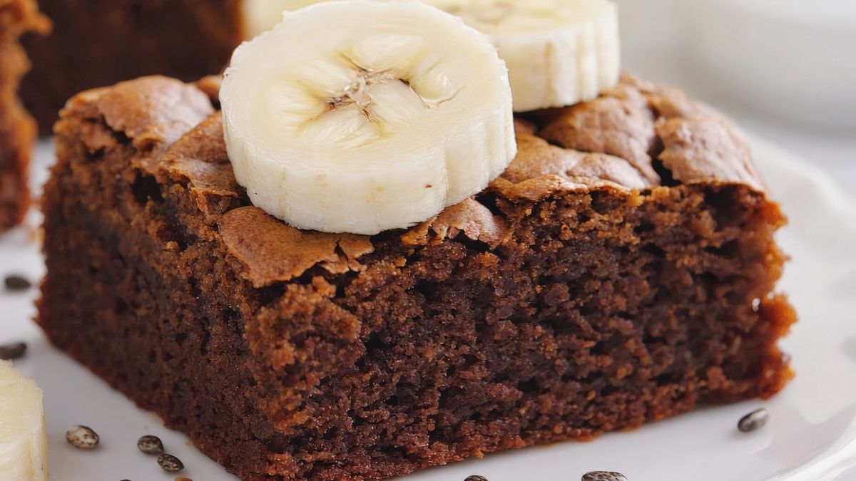 Brownie z bananów i kakao