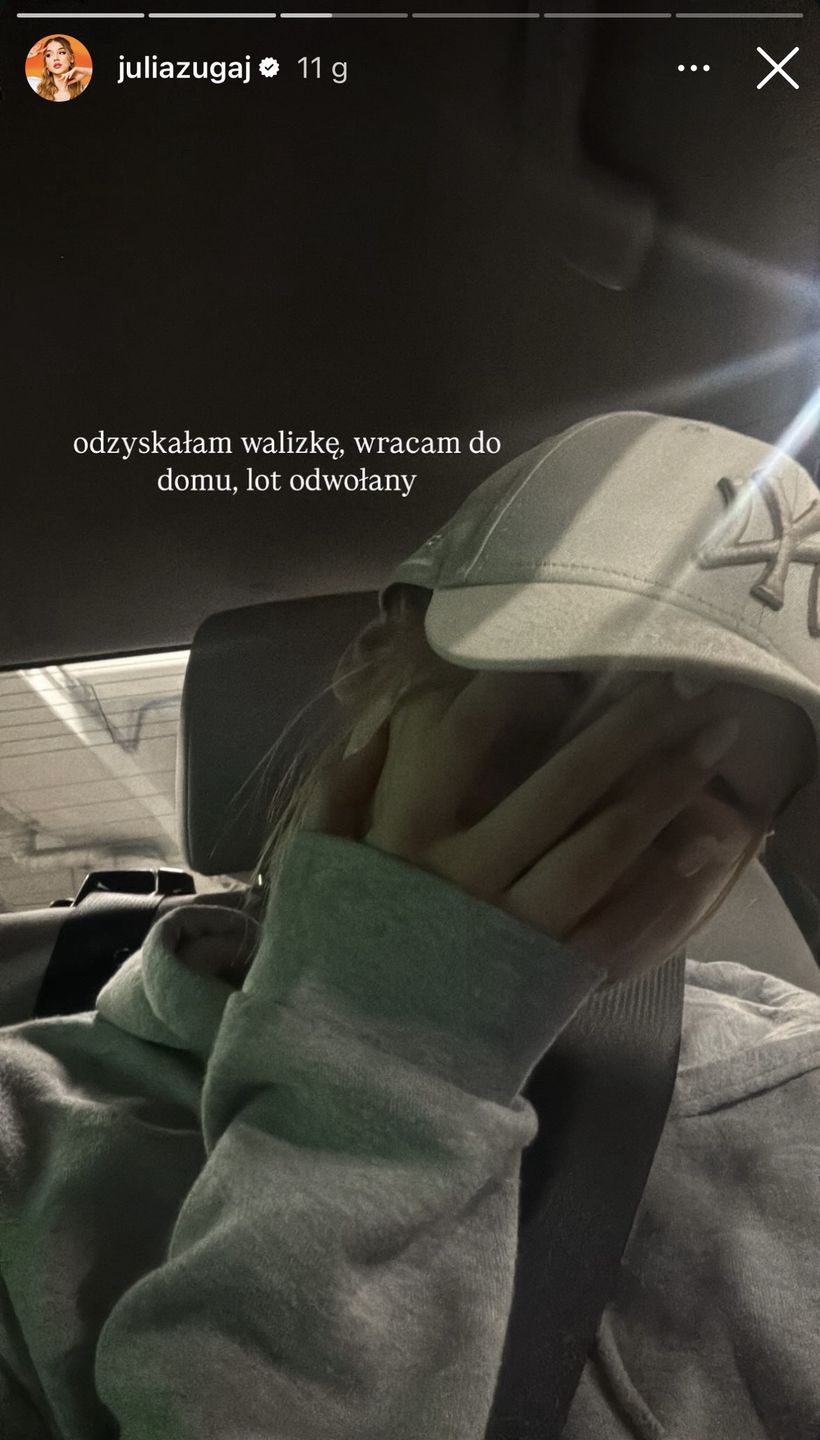 Julia Żugaj narzeka na linie lotnicze