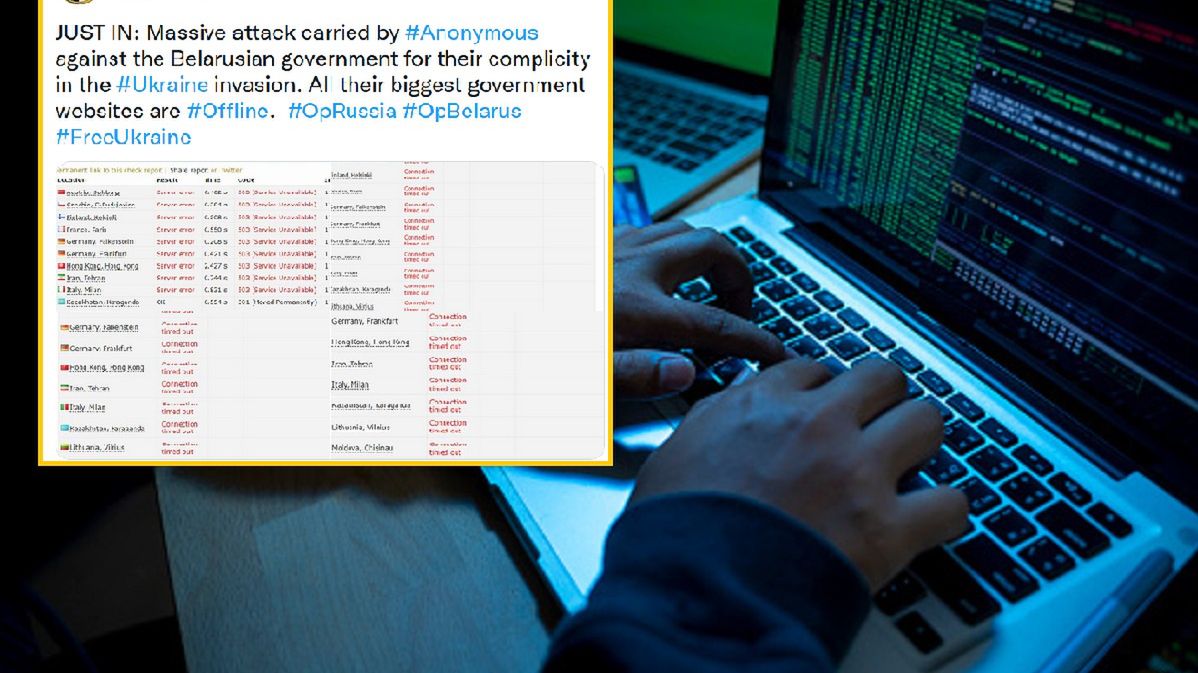 Grupa Anonymous zhakowała stronę białoruskiego rządu 