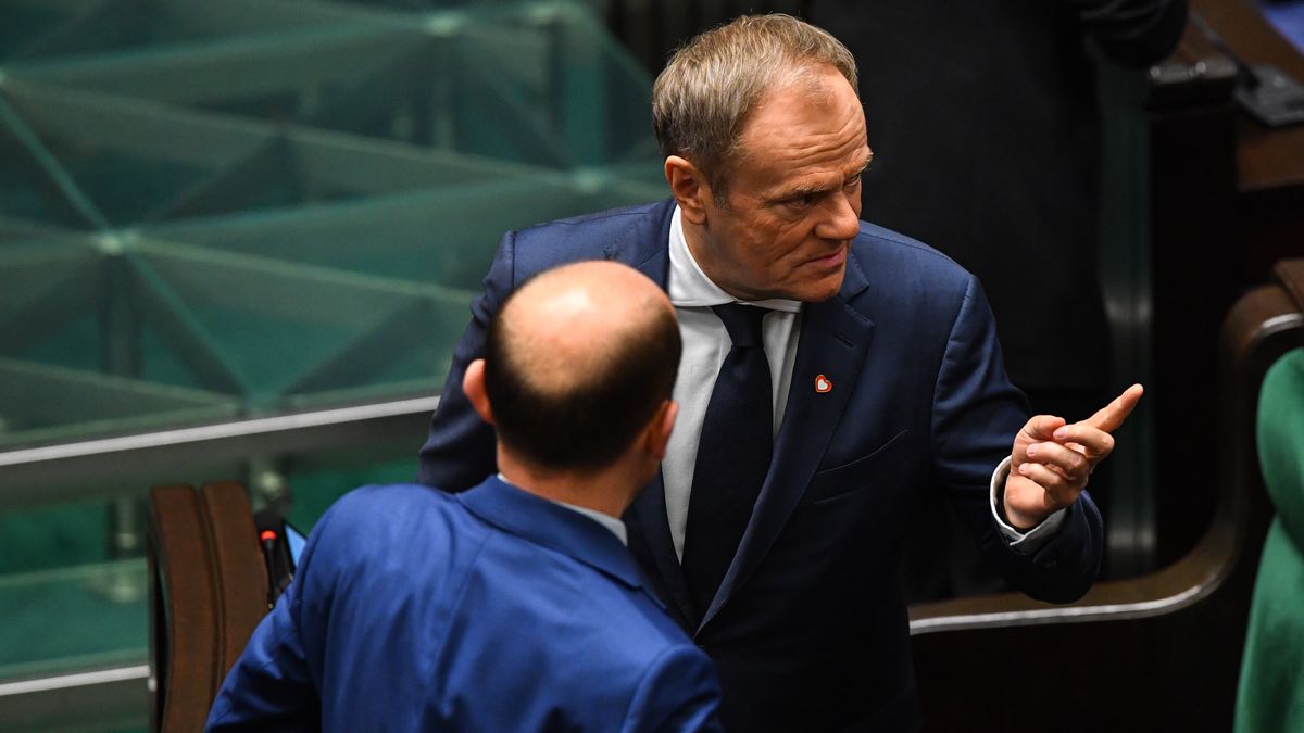 Donald Tusk i Borys Budka