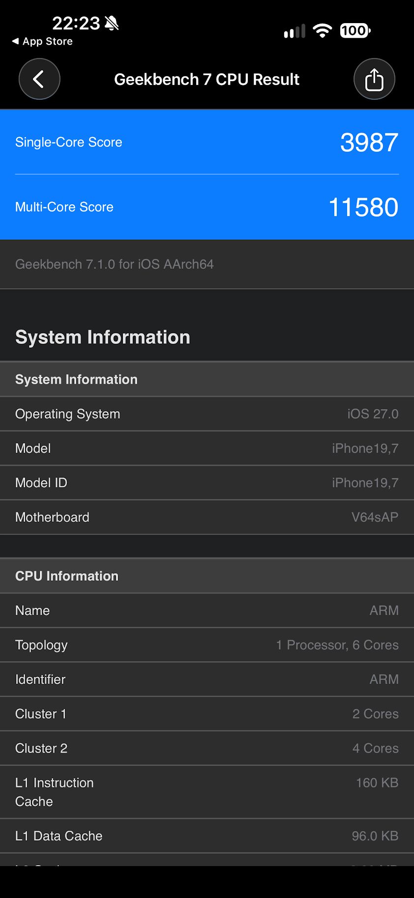 iPhone 18 Pro Max w benchmarkach