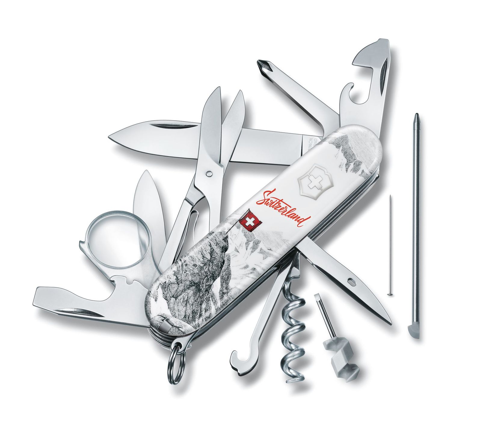 Victorinox Explorer Swiss Spirit. Szwajcarski scyzoryk ma nawet lupę i stalową szpilkę 3