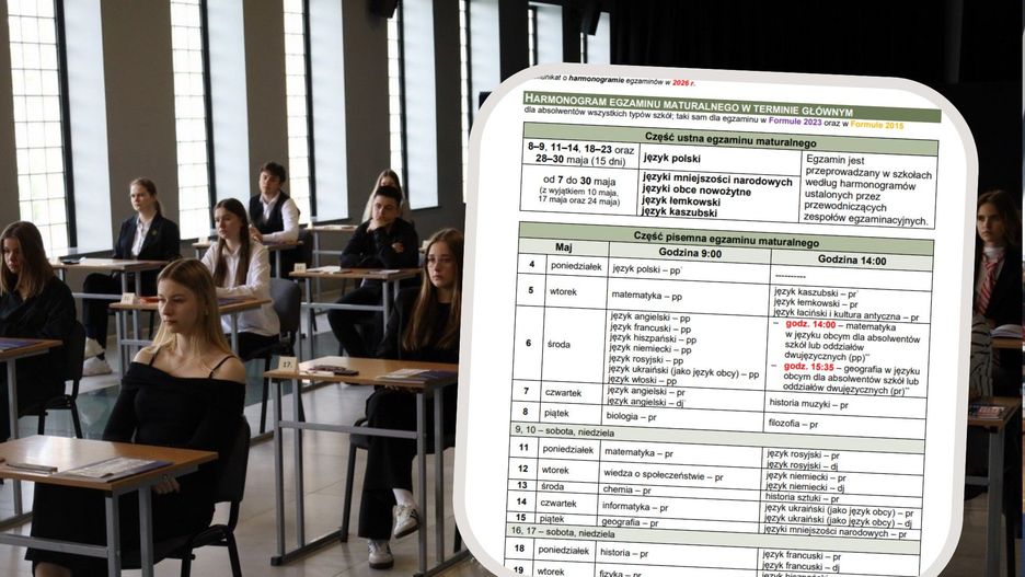 CKE przedstawiła dokładny harmonogram matur na 2026 rok.