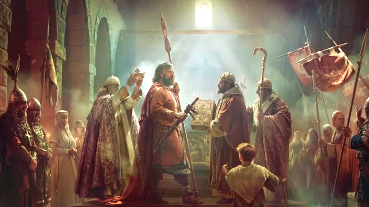 Ilustracja pt. "Koronacja Bolesława Chrobrego" 