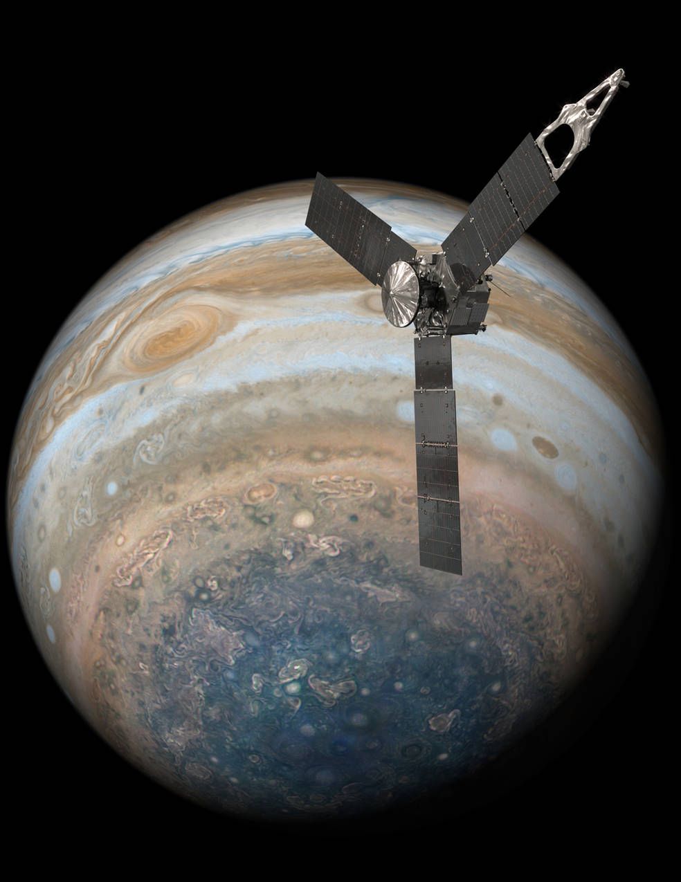 Ósmy przelot sondy Juno nad Jowiszem zaowocował genialnym zdjęciem