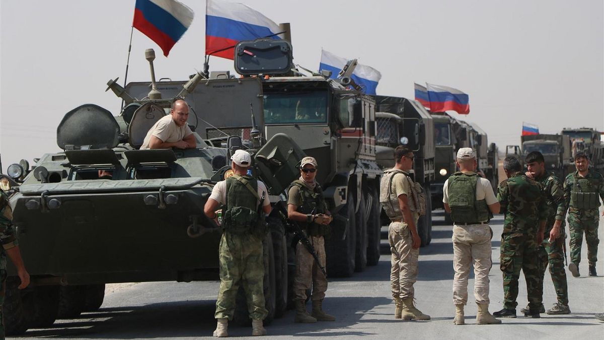 Rosyjscy żołnierze w Syrii.