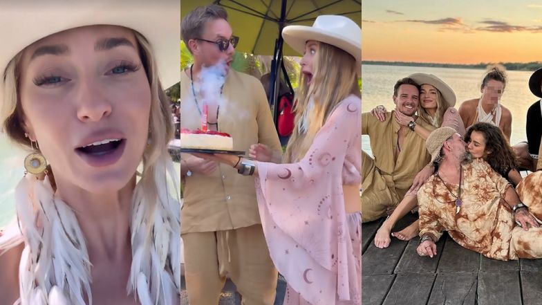 Marcelina Zawadzka świętuje urodziny narzeczonego. Bawili się z nimi Natalia Siwiec z mężem i Maciej Kawulski